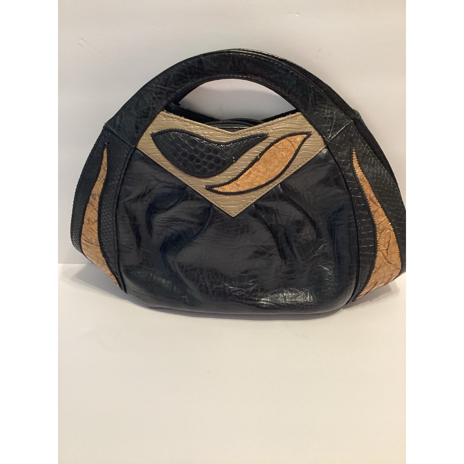 Vintage Sylvia Clutch Gold And Black Purse